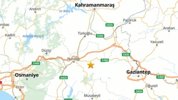 Gaziantep'te 4.5 büyüklüğünde deprem
