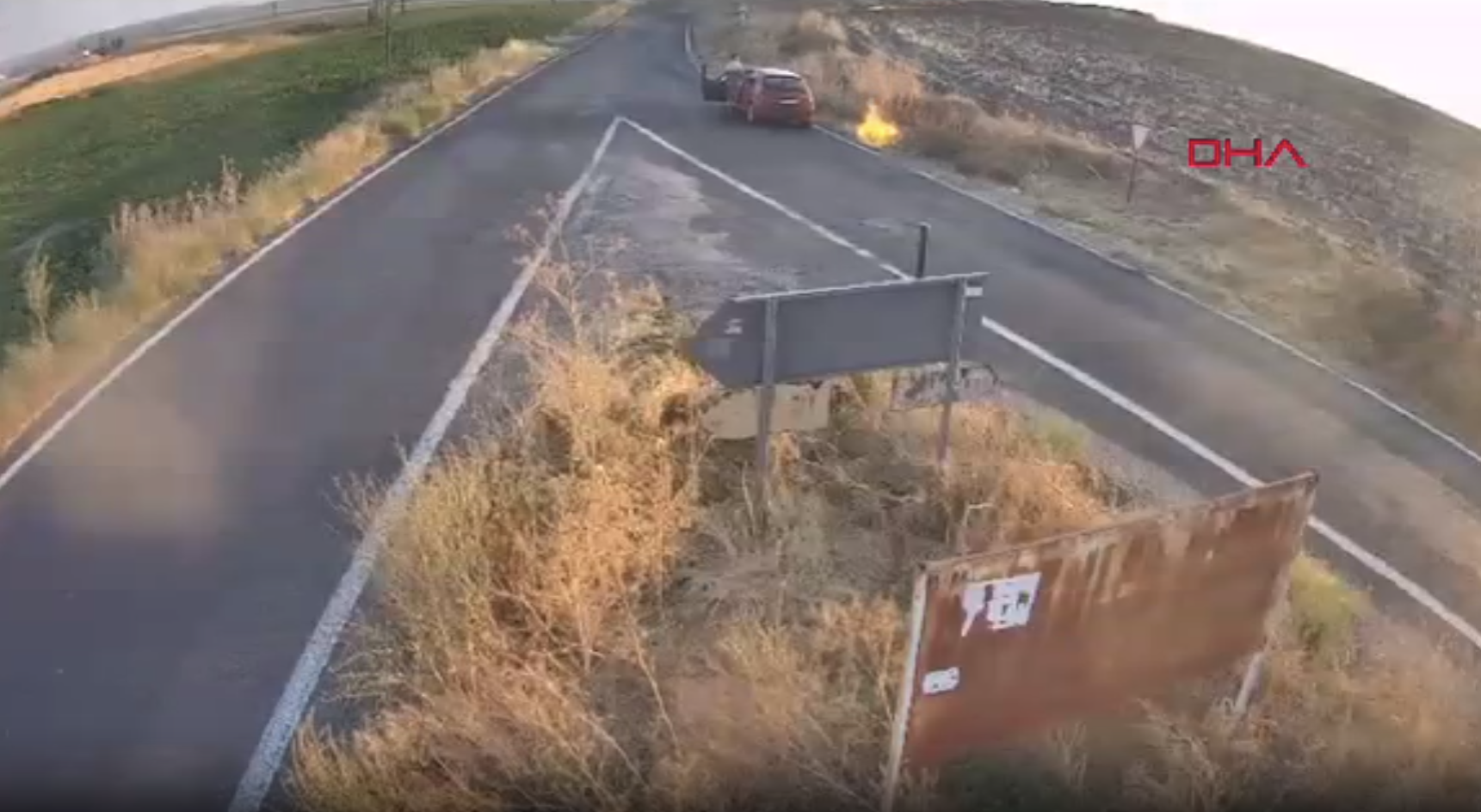 Gordion Antik Kenti yakınında kasten yangın çıkaran şüpheli tutuklandı