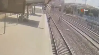Tren raylarına atlayan doktor yaşamını yitirdi