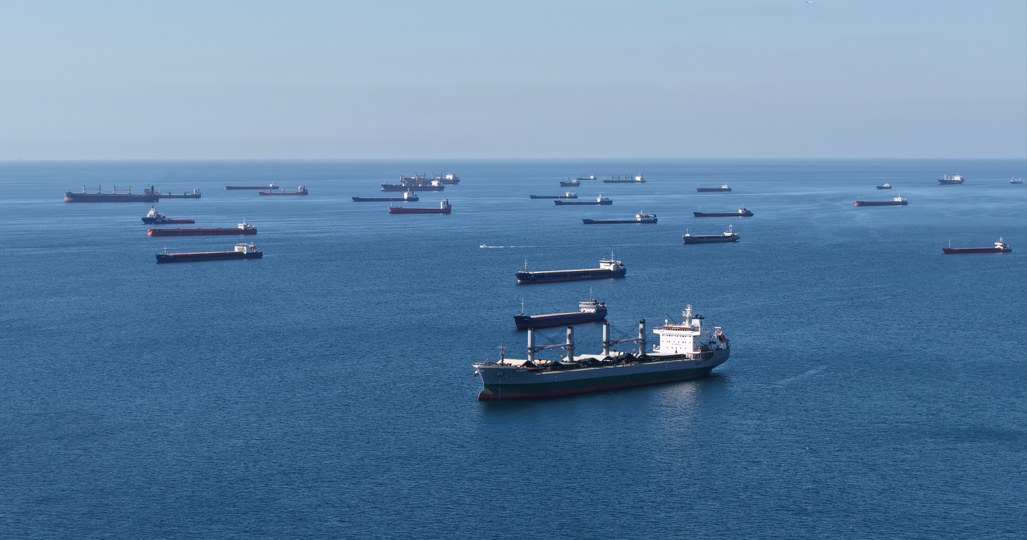 Marmara Denizi gemi parkına dönüştü
