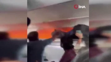 Yolcunun cihazı uçakta yangın çıkardı