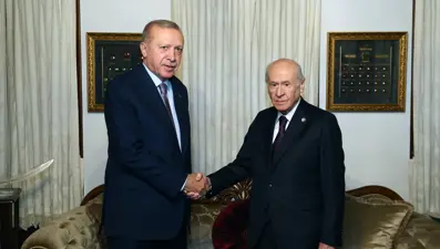 Erdoğan-Bahçeli görüşmesi sona erdi
