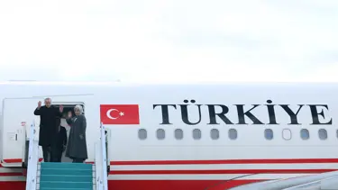 Cumhurbaşkanı Erdoğan, Türkmenistan'a gitti
