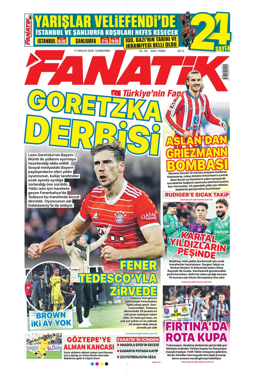 "Lemina'nın veliahtı Dennis" (17 Aralık 2025 spor manşetleri) 3