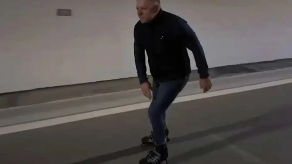 Slovakya Başbakanı Fico, ülkenin en uzun tünelinde paten kaydı 