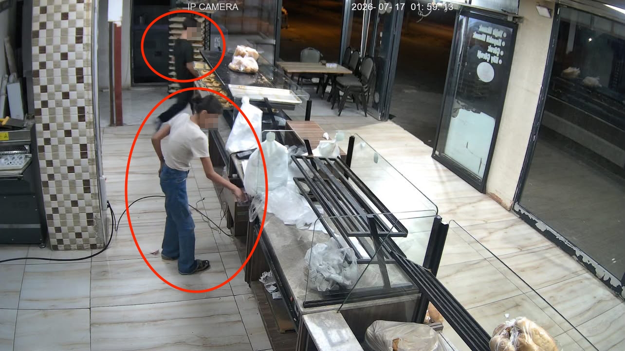 Fırına müşteri gibi girip kasayı soydular