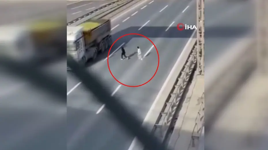 Tehlikeli yolculuk kamerada. 