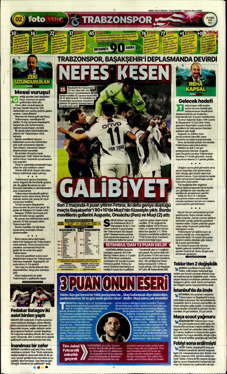 "Aslan'ın yeni avı Union SG" (25 Kasım 2025 spor manşetleri) 3