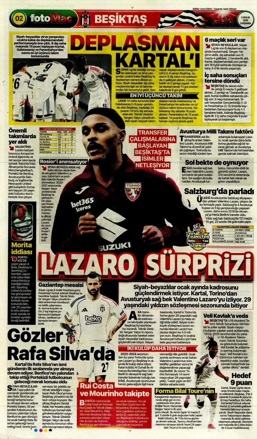 "Kalite farkı 5 dakika" (3 Aralık 2025 spor manşetleri) 6 "Kalite farkı 5 dakika" (3 Aralık 2025 spor manşetleri) 6