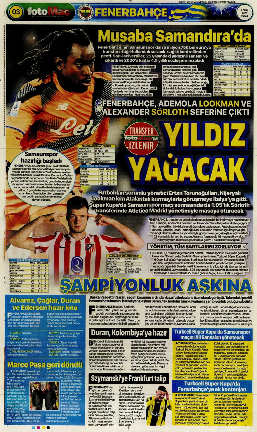 Fenerbahçe'de Guendouzi sürprizi (4 Ocak 2026 spor manşetleri) 5 Fenerbahçe'de Guendouzi sürprizi (4 Ocak 2026 spor manşetleri) 5