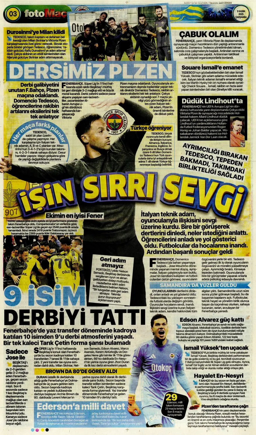 "Devler Ligi'nde Aslan gecesi" (5 Kasım 2025 spor manşetleri) 8 "Devler Ligi'nde Aslan gecesi" (5 Kasım 2025 spor manşetleri) 8