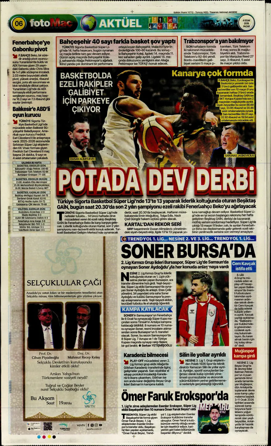 Fenerbahçe'de Guendouzi sürprizi (4 Ocak 2026 spor manşetleri) 7 Fenerbahçe'de Guendouzi sürprizi (4 Ocak 2026 spor manşetleri) 7