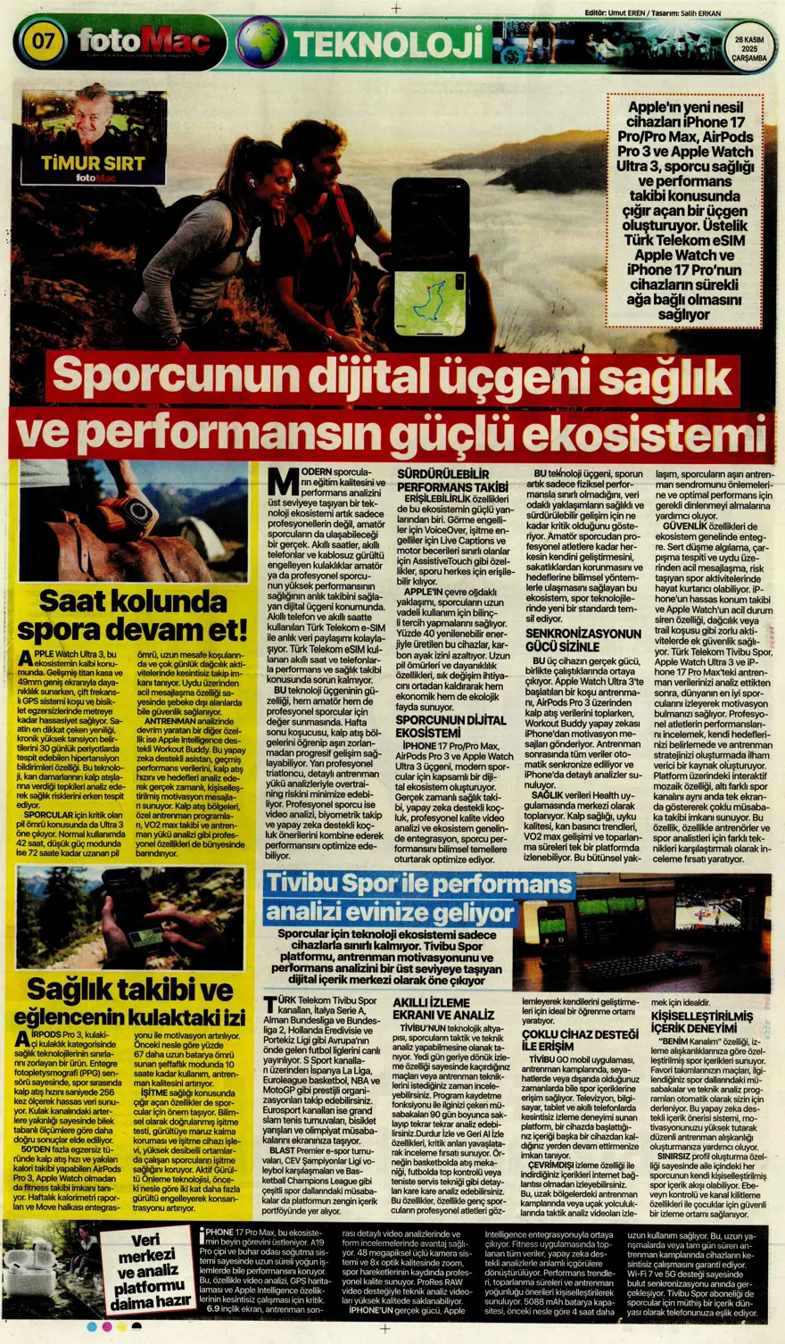 "Aslan fırsat tepti" (26 Kasım 2025 spor manşetleri) 10