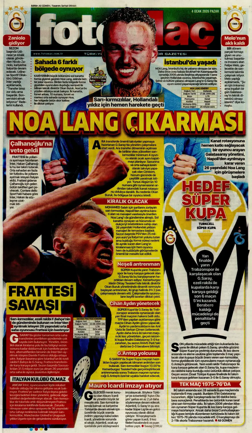 Fenerbahçe'de Guendouzi sürprizi (4 Ocak 2026 spor manşetleri) 23 Fenerbahçe'de Guendouzi sürprizi (4 Ocak 2026 spor manşetleri) 23