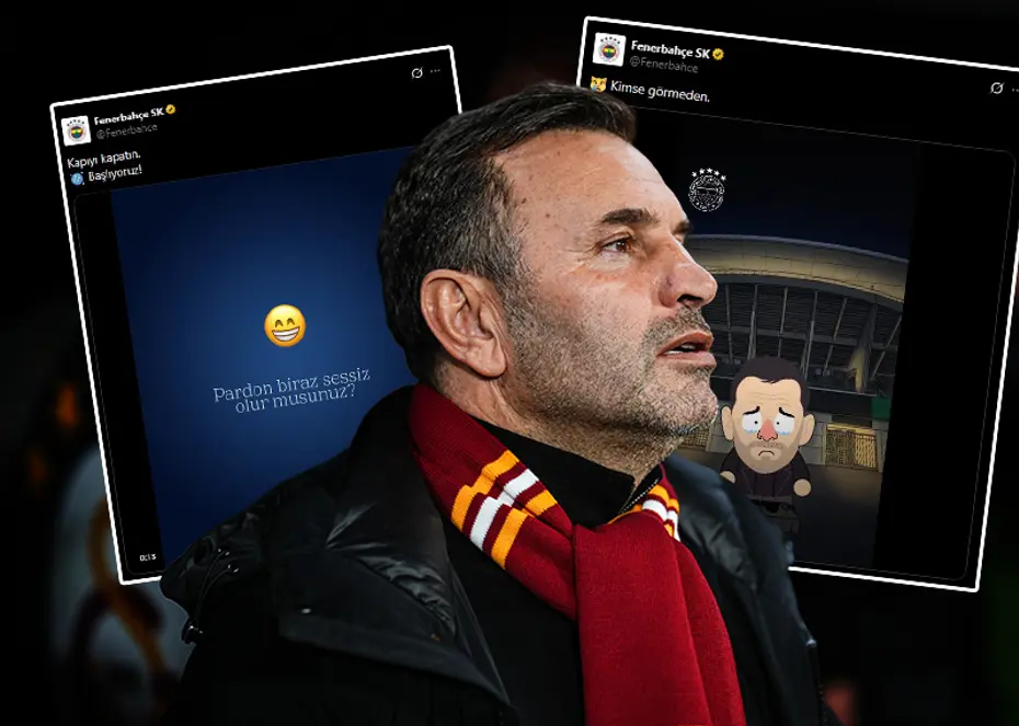 Derbi bitti, Fenerbahçe’den peş peşe Okan Buruk göndermeleri geldi! “Kapıyı kapatabilir misiniz?”