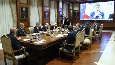 Cumhurbaşkanı Erdoğan, Ukrayna konusunda Gönüllüler Koalisyonu Liderler Zirvesi'ne katıldı