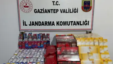 Gaziantep'te 1 milyon 150 bin liralık kaçak ürün ele geçirildi