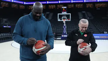 Cumhurbaşkanı Erdoğan ile Shaquille O'Neal buluştu