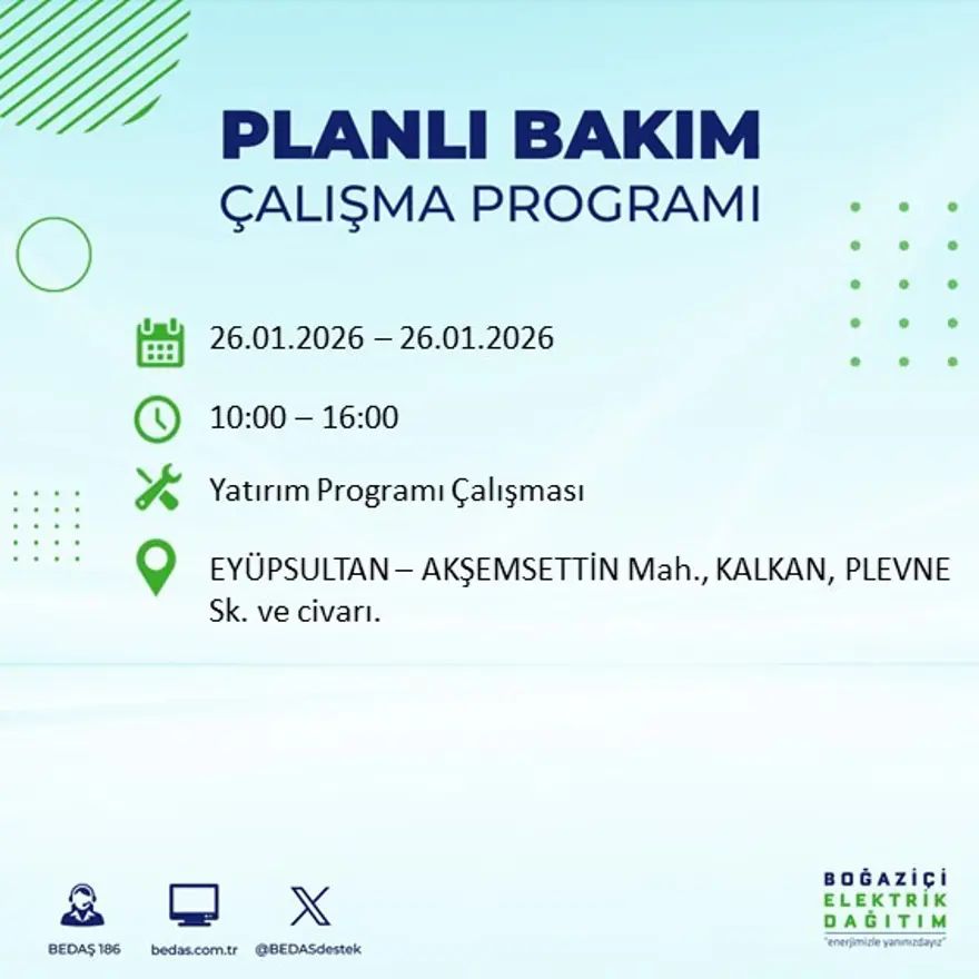 Bu gece başlayacak! İstanbul'un 22 ilçesinde elektrik kesintisi: 16 saat sürecek (26 Ocak BEDAŞ elektrik kesintisi) 37