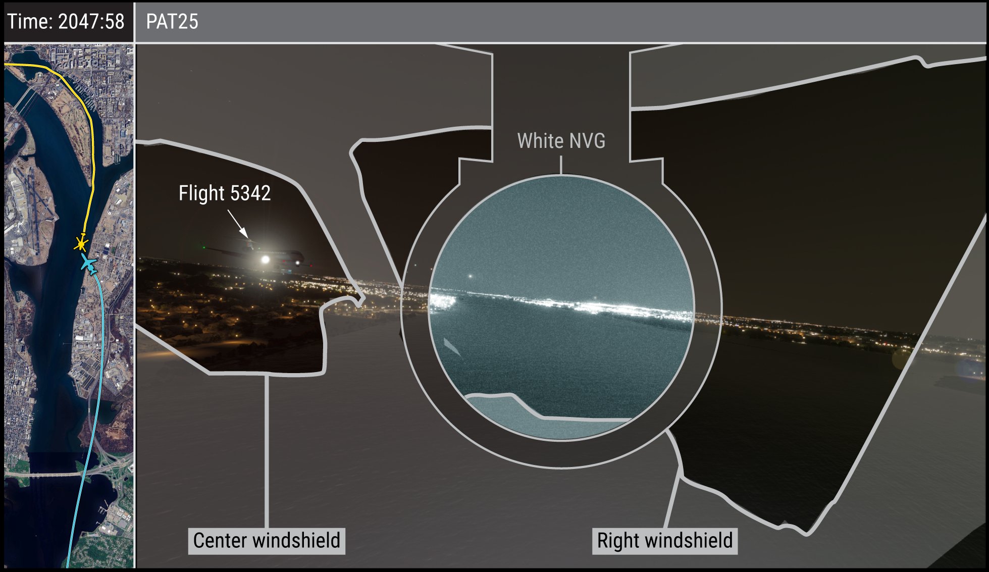 ABD'de son 25 yılın en büyük havacılık faciası. 67 kişinin öldüğü kazanın simülasyonu yayınladı
