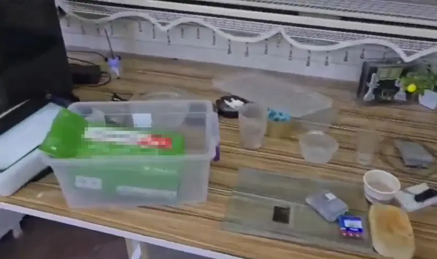 Kaçak diş protezi imalathanesine baskın 
