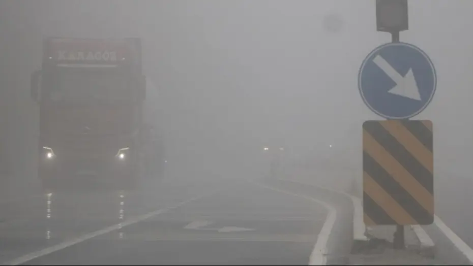 Burası Bolu Dağı: Görüş mesafesi yaklaşık 30 metreye düştü