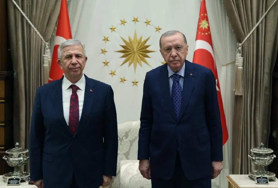 Cumhurbaşkanı Erdoğan, Mansur Yavaş'ı kabul etti