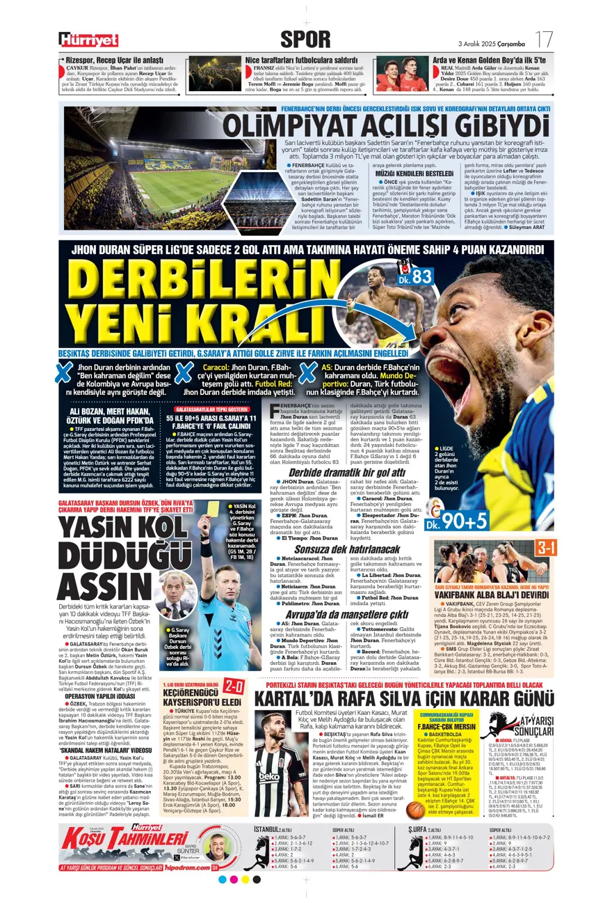 "Kalite farkı 5 dakika" (3 Aralık 2025 spor manşetleri) 9 "Kalite farkı 5 dakika" (3 Aralık 2025 spor manşetleri) 9