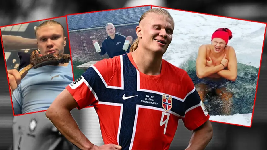 Dünya futbolunu sallayan Haaland'ın sırrı ortaya çıktı. Günde 6 öğün yiyip, dudaklarına bant yapıştırıyor