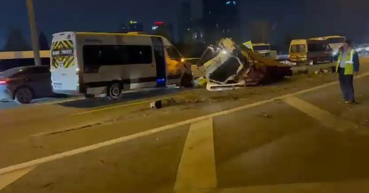 Bağcılar TEM Otoyolu'nda zincirleme kaza