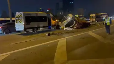 Bağcılar TEM Otoyolu'nda zincirleme kaza