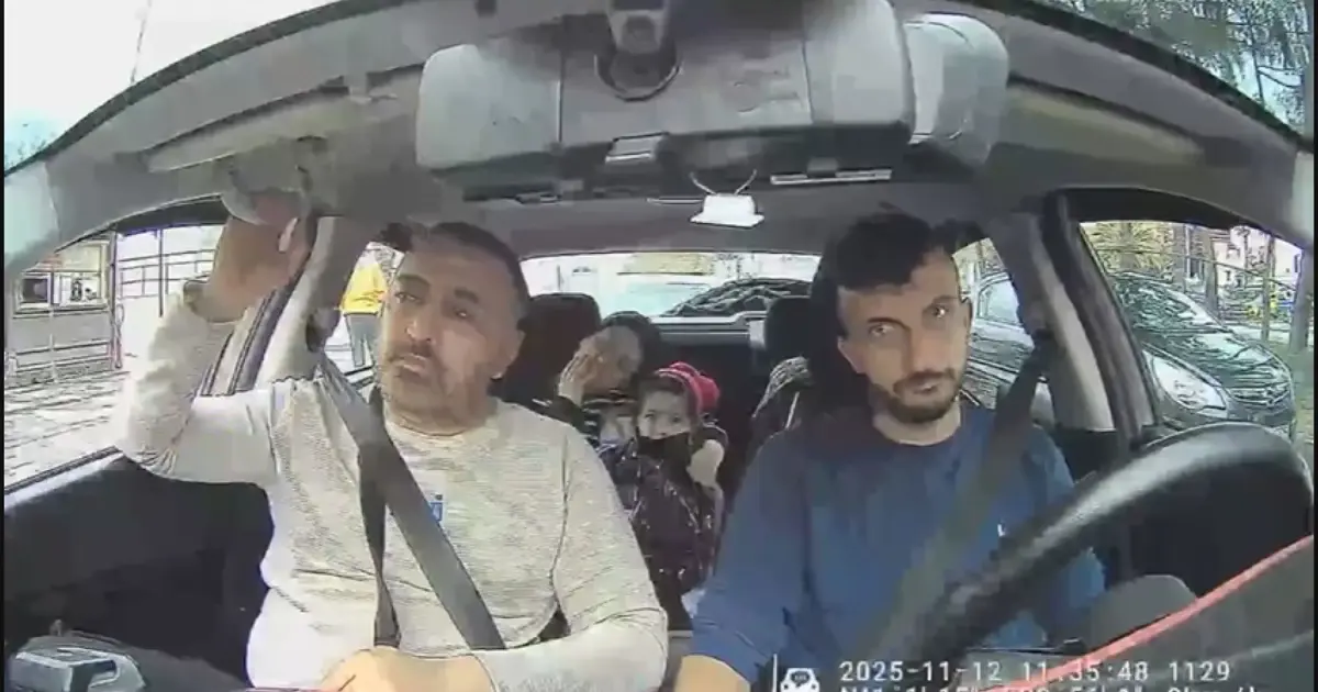 Böcek ailesinin taksiyle hastaneye gittiği anların görüntüsü ortaya çıktı