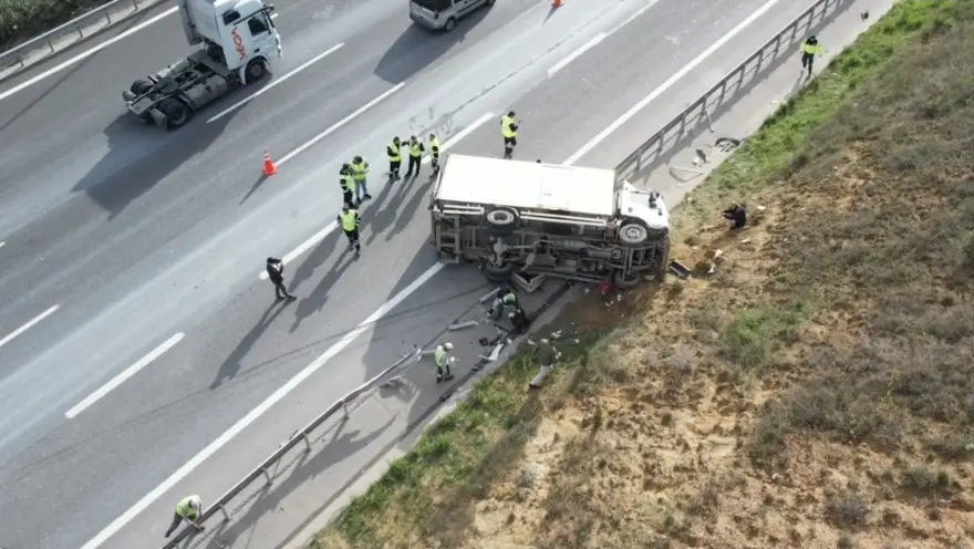 Kuzey Marmara Otoyolu'nda zincirleme kaza 1