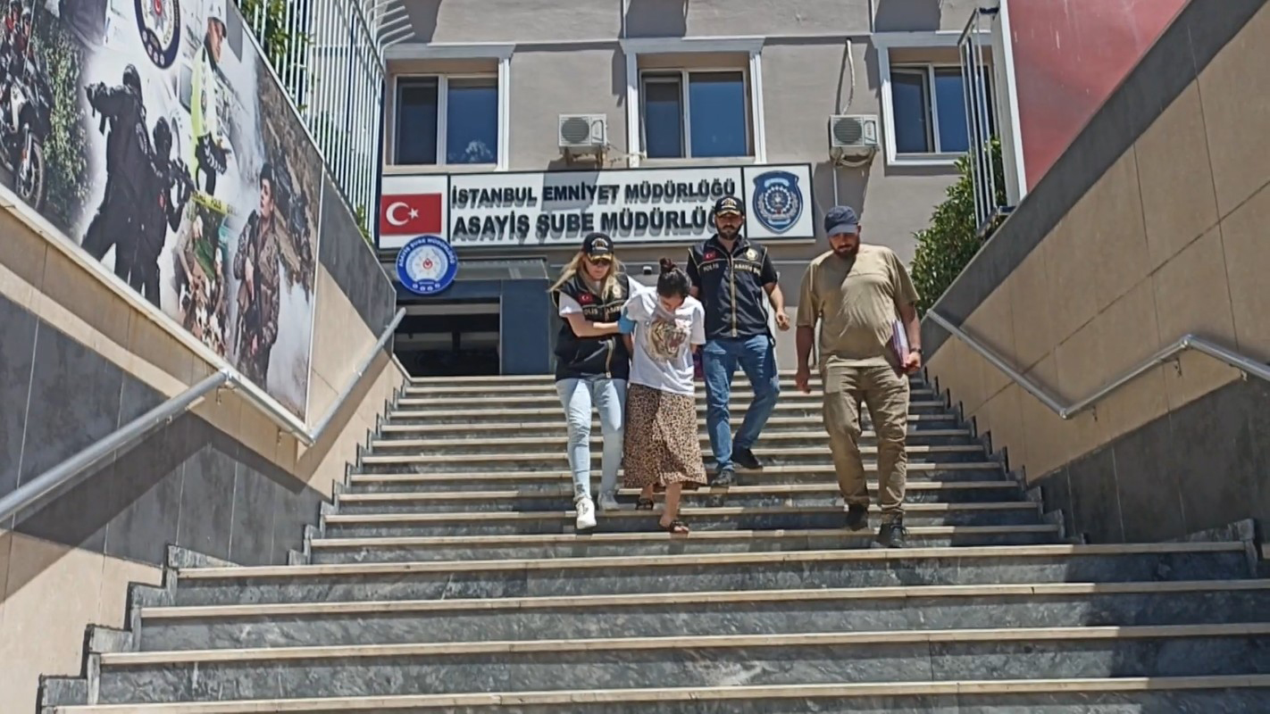 157 suç kaydı olan hamile firari yakalandı