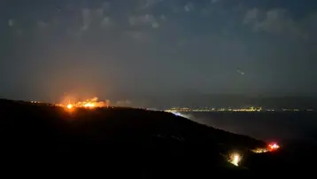 İzmir'de makilik alanda yangın