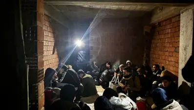 Yunanistan'a geçeceklerdi, inşaatta yakalandılar