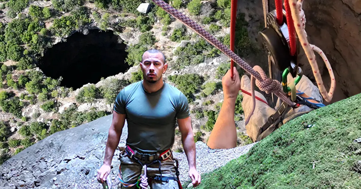 90 metrelik kara deliğe tek girdi: Dünyadan bir yer değil