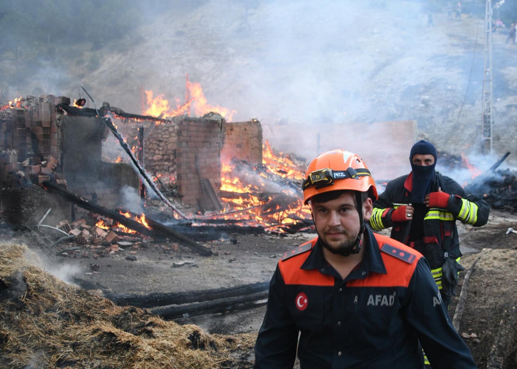Kastamonu orman yangını müdahale anı