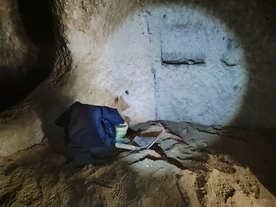 Yer altı şehri keşfettiler, Kapadokya'daki gizli tünelde yakalandılar  1