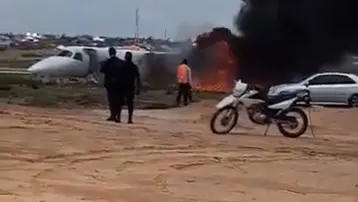 Kongo'da maden bakanını taşıyan uçak pistten çıktı 