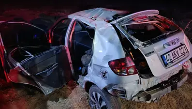 Kontrolden çıkan otomobil şarampole uçtu: 1 ölü, 3 yaralı