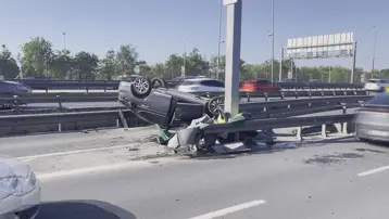 İstanbul'da cumartesi sabahı kaza trafiği