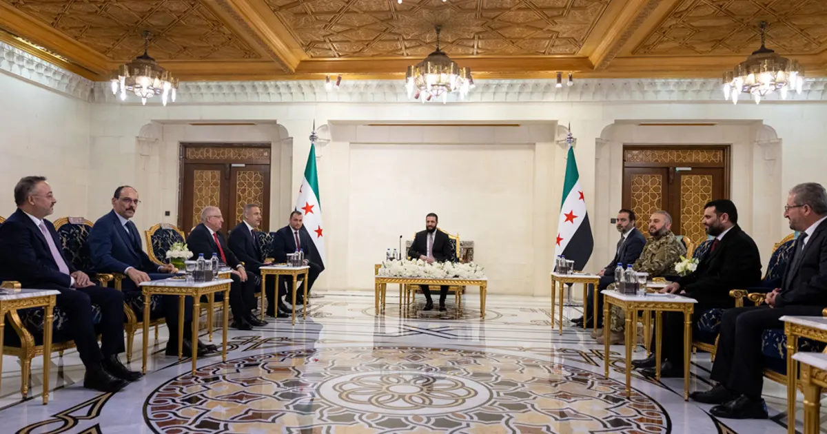 Dışişleri Bakanı Hakan Fidan, Milli Savunma Bakanı Yaşar Güler, MİT Başkanı İbrahim Kalın Şam'da