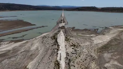 Kutlu Aktaş Barajı'nda doluluk yüzde 1'in altında