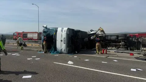 Manisa'da 11 kişinin öldüğü kaza anı kamerada