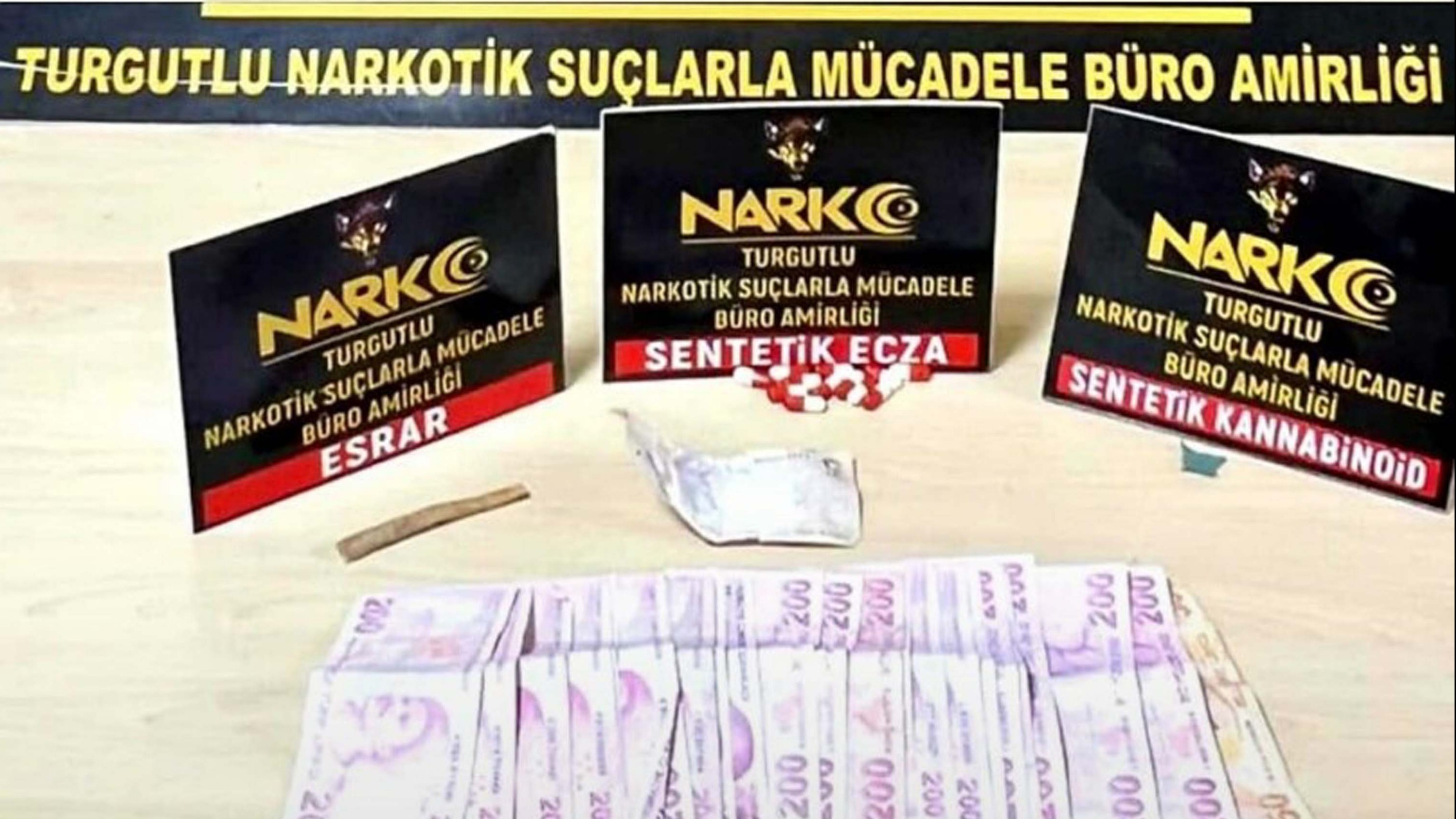 Manisa'da uyuşturucu operasyonu. 3 şüpheli gözaltına alındı