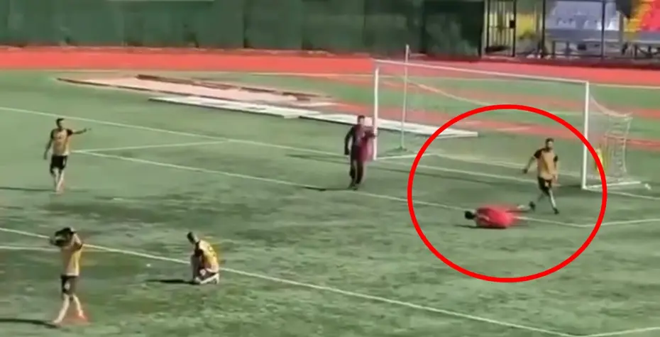 Amatör maçta rakibinin kafasına tekme atan futbolcu tutuklandı