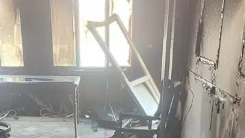 Mardin'de çıkan yangında daire kullanılamaz hale geldi 