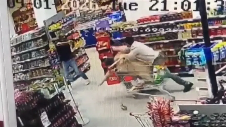 Ankara'da markette korku dolu anlar