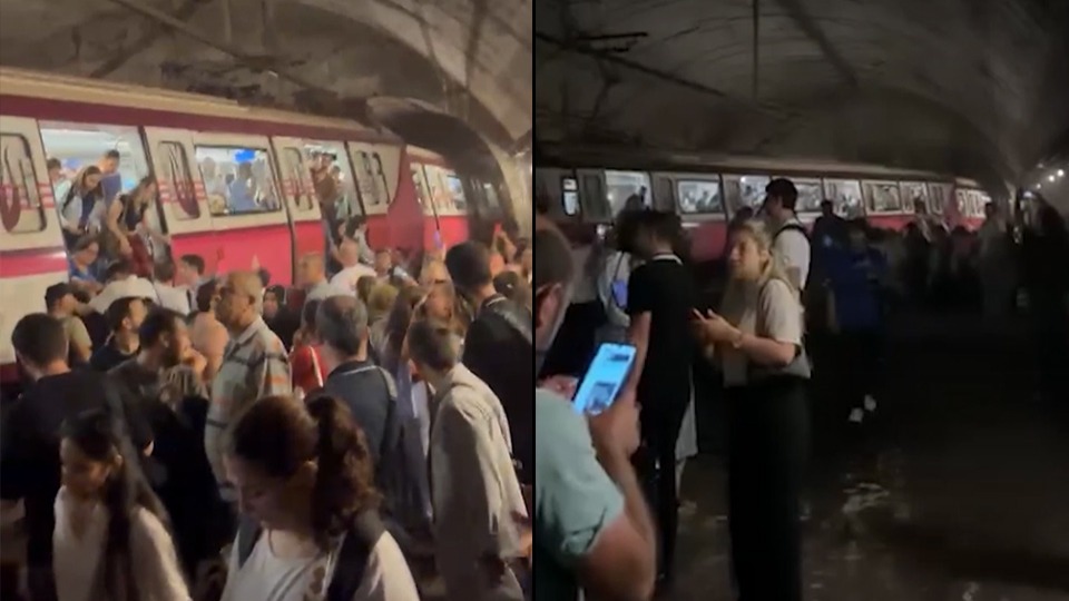 Kadıköy-Sabiha Gökçen Havalimanı metrosu raydan çıktı. Yolcular tünelden tahliye edildi